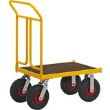 Kongamek ploski voziček KM144, dxšxv 836 x 500 x 1090 mm, 2 vrtljivi in 2 fiksni kolesi | Shoptok.si
