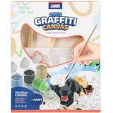 Junior Graffiti canvas, mini štafelaj sa blind ramom sa skicom, psi, bela, 20x15cm | Eponuda.com
