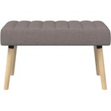  Klupa s utorima Sivosmeđa 80 x 40 x 46 cm Tkanina | Eponuda.com