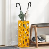 vidaXL Stalak za kišobrane Žuta boja Metal Srednji Elegantni Cijene