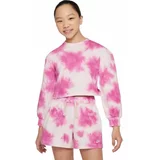 Nike NSW WASH CREW JSY Majica za djevojčice, ružičasta, veličina