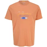 Jack & Jones Plus Majica 'CASEY' plava / narančasta / svijetlonarančasta / bijela