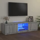 Maison Chic TV omarica - TV stojalo - Televizijska omarica z LED lučkami siva sonoma 140x40x35,5 cm, (21701572) | Shoptok.si