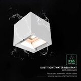  LED solarna zidna lampa sa senzorom LED/9W/3,7V 3000/4000/5000K IP65 2600mAh bela | Eponuda.com