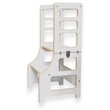 Clever_Kids Pametni Montesori toranj, 2u1, Beli Cene