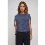 Marisse Patterned Blue Blouse | shoptok.hr