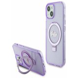 Guess IML Ring Stand Glitter MagSafe Zadní Kryt pro iPhone 15 Plus Purple Ovitek za telefon Vijolična | Shoptok.si