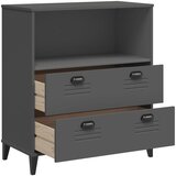  Regal za knjige VIKEN antracit sivi 80 x 40 x 90 cm drveni | Eponuda.com