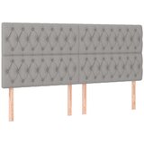  box spring s madracem LED svjetlosivi 180x200 cm tkanina | shoptok.hr