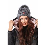 Fasardi Black winter hat with pompom | Shoptok.si