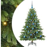 vidaXL Umestno božično drevo med 150 LED Zelena 150 cm PE in PVC | Shoptok.si