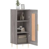 vidaXL Komoda siva sonoma 34,5x34x90 cm inženirski les | Shoptok.si