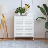  Vrata za ormarić rešetkasta 4 kom bijela 39,5x39,4 cm borovina | shoptok.hr