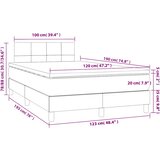  box spring s madracem crni 120 x 190 cm baršunasti | shoptok.hr