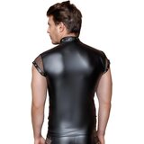 NEK muški top sa zakovicama, mrežasti umetak (crni) - L | shoptok.hr
