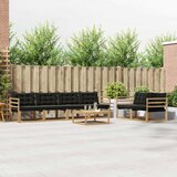  Set vanjskih sofa 7 pcs Bijela i crna 79 x 79 x 37 cm | Eponuda.ba