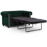 Ropez Zelena žametna raztegljiva sedežna garnitura 148 cm York Blik – | Shoptok.si