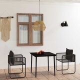  7-dijelni vrtni blagovaonski set crni | shoptok.hr
