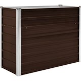 Furnova Visoka greda rjava 100x40x77 cm pocinkano jeklo, (21921261) | Shoptok.si