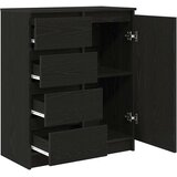  Komoda s ladicama crni hrast 71x35x84 cm konstruirano drvo | Eponuda.com
