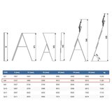 Elkop trodelne aluminijumske merdevine 3x8 - 4/5m | ePonuda.com