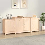  Komoda 164x37x68 cm Masivno drvo Bor Slike