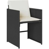  Zunanja vrtna garnitura 15-delna z blazinami črn poli ratan, (21008005) | Shoptok.si