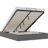  Otoman krevet Tamnosiva 153 x 203 cm Baršun - Tamnosiva 152 x 203 cm | shoptok.hr