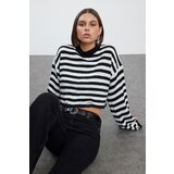 Trendyol Black Crew Neck Crop Knit Sweater Cijene