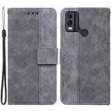 INORCO Za Nokio C22 natisnjen geometrijski vzorec PU usnjena torbica za denarnico, ovitek za telefon proti praskam, (22034447) Cene