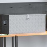 Aluminijska kutija 90,5 x 35 x 40 cm srebrna | shoptok.hr