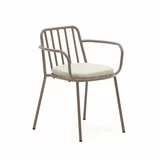 Kave Home Ljubičasta metalna vrtna stolica Bramant –