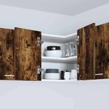 vidaXL viseći ormarić riga dimljeni hrast i bijela 57 x 57 x 40 cm | shoptok.hr