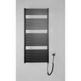 Aqualine kupatilski električni radijator tondi-e 600W 133x60 cm mat crna | Eponuda.com