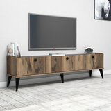 Hanah home lidya walnutmarble tv stand Cene