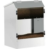 Hranilica za zečeve Srebrno 64.5 x 25.5 x 45.5 cm Cinkani čelik | Eponuda.com