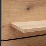 Mömax Stenska Polica Mateo, Barva Hrasta, Črna | Shoptok.si