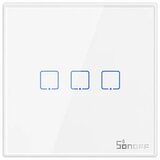 SONOFF Pametno brezžično stensko stikalo T2EU3C-RF 433MHz (3-kanalno), (20628281) | Shoptok.si