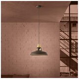 Eglo 390229 - visilica na sajli espinardo 1xE27/40W/230V crna/zlatna | Eponuda.com