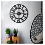 Bystag metalni zidni sat The Old Times, ø 50 cm | shoptok.hr