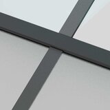  Klizna vrata s priborom crna 102,5 x 205 cm kaljeno staklo | shoptok.hr