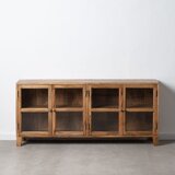 Ixia Vitrina od masivnog manga u prirodnoj boji 160x71 cm – | shoptok.hr
