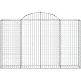  Lučne gabionske košare 5 kom 200x30x120/140cm pocinčano željezo | shoptok.hr