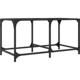 vidaXL Stolić s prozirnom staklenom površinom 78,5x40x40 cm čelik | shoptok.hr