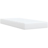  s oprugama i madracem bijeli 90 x 190 cm od umjetne kože | shoptok.hr