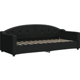  Dnevni krevet s madracem crni 80 x 200 cm od tkanine | shoptok.hr