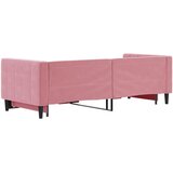  Dnevni krevet na razvlačenje ružičasti 80 x 200 cm baršunasti | shoptok.hr
