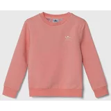 Adidas Otroški pulover CREW roza barva, IX5299