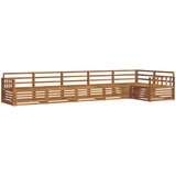  Set vanjskih sofa 6 kom. Prirodna Smeđa 406 x 168,5 x 73 cm | shoptok.hr