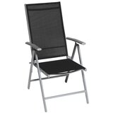 Gardenson Set Zložljivih Vrtnih Stolov Amalfi, 2 Kos, Črna | Shoptok.si